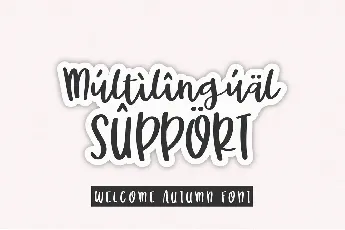 Welcome Autumn font