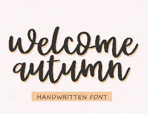 Welcome Autumn font