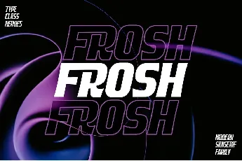 Frosh font