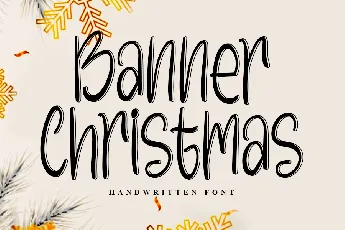 Banner Christmas font