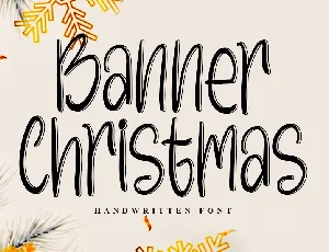 Banner Christmas font