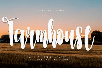 Farmhouse font