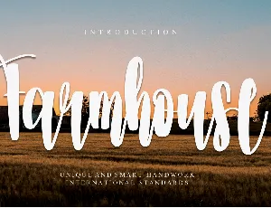 Farmhouse font