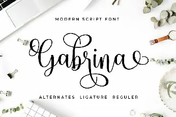 Gabrina Calligraphy Script font