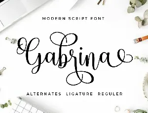 Gabrina Calligraphy Script font
