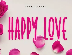 Happy Love Display font