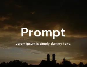 Prompt Family font