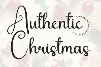 Authentic Christmas Script font