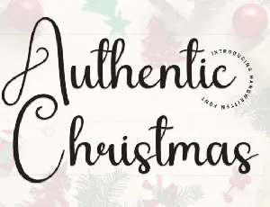 Authentic Christmas Script font