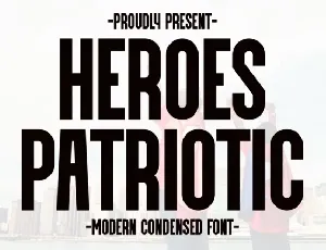 Heroes Patriotic font