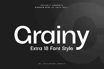 Grainy font