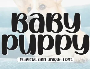 Baby Puppy Display font