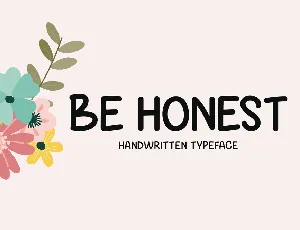 Be Honest font