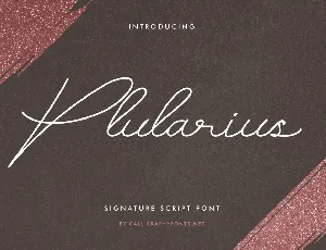 Plularius Demo font