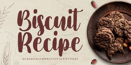 Biscuit Recipe Demo font