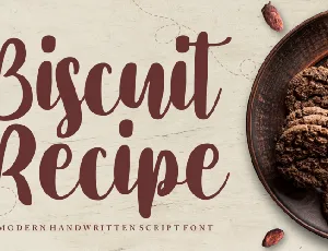 Biscuit Recipe Demo font