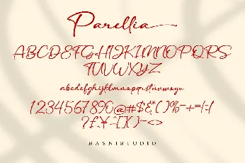 Parelia font