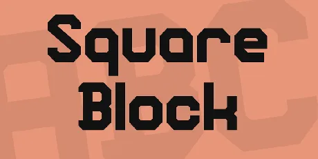 Square Block font