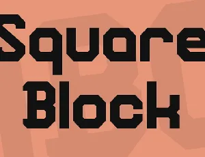 Square Block font
