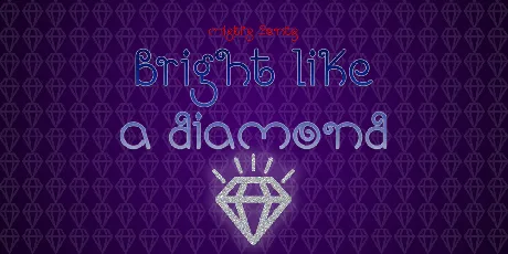 Bright Like A Diamond font