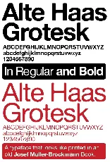 Alte Haas Grotesk font