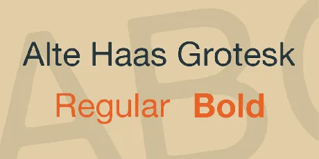 Alte Haas Grotesk font