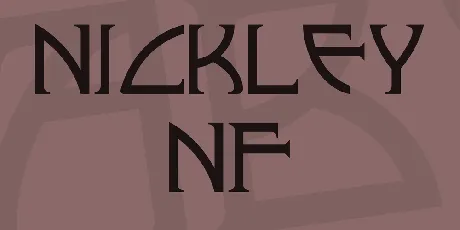 Nickley NF font