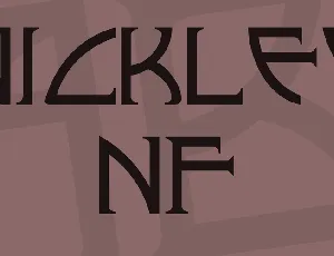 Nickley NF font