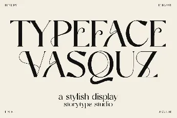 VASQUZ font