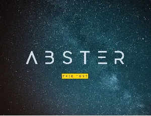 Abster font