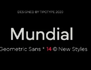 Mundial Family font