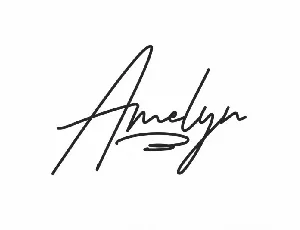 Amelyn Signature font