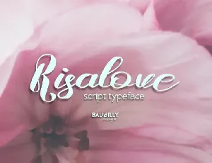 Risalove Script font