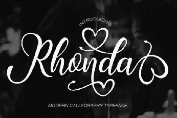 Rhonda Calligraphy font