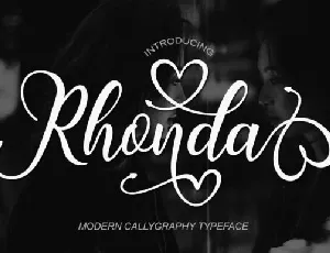 Rhonda Calligraphy font