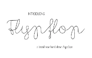 Flypflop font