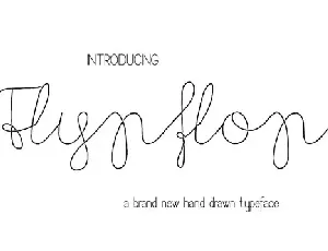 Flypflop font