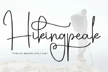 Hikingpeak font