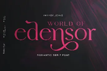 Edensor font