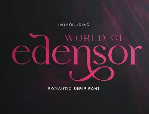 Edensor font