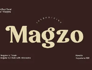 Magzo font