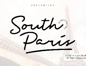 South Paris Demo Version font