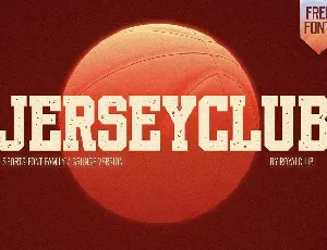 Jerseyclub Grunge font