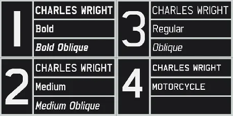 Charles Wright font