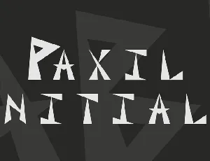 Paxil Initials font