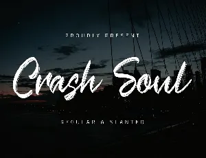 Crash Soul Brush Script font