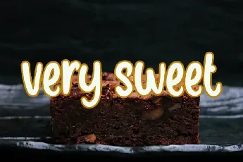 Brownie Cake Display font