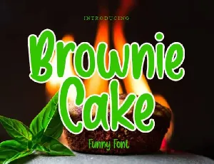 Brownie Cake Display font