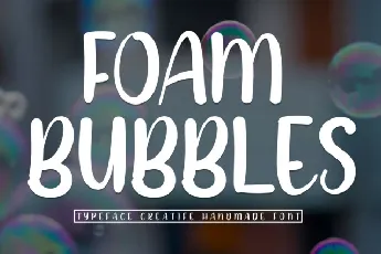 Foam Bubbles Display font