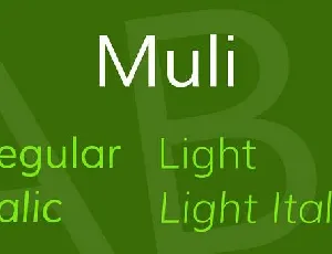 Muli Family font